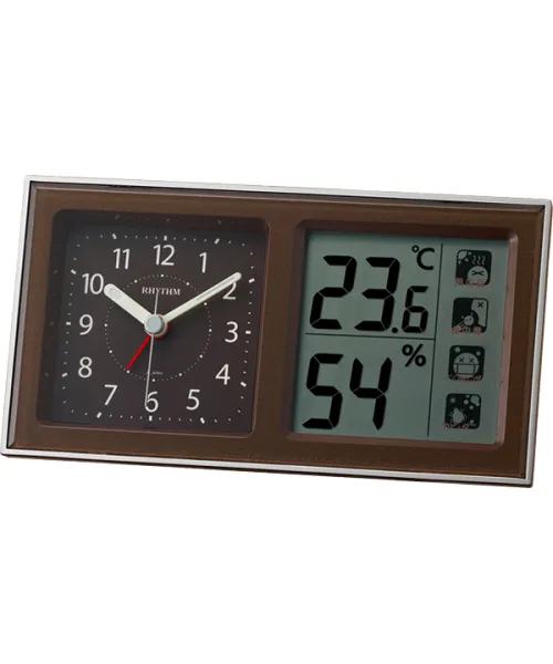  будильники б. Rhythm 8RE678SR06 #1