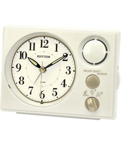  будильники б. Rhythm 8RM402WU03 #1