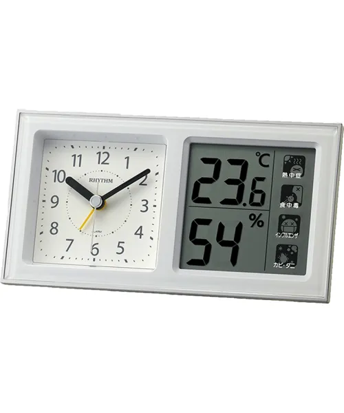  будильники б. Rhythm 8RE678SR03 #1