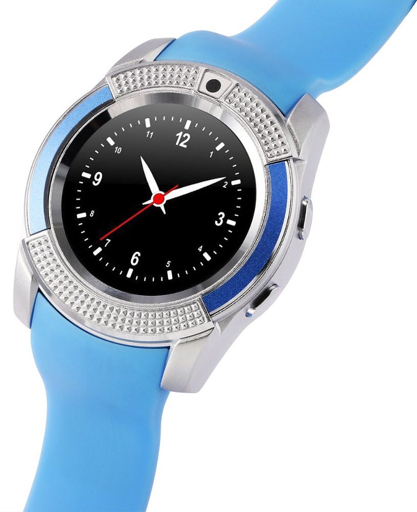 Часы Smart Watch V8 (голубые) — купить наручные часы в интернет ...